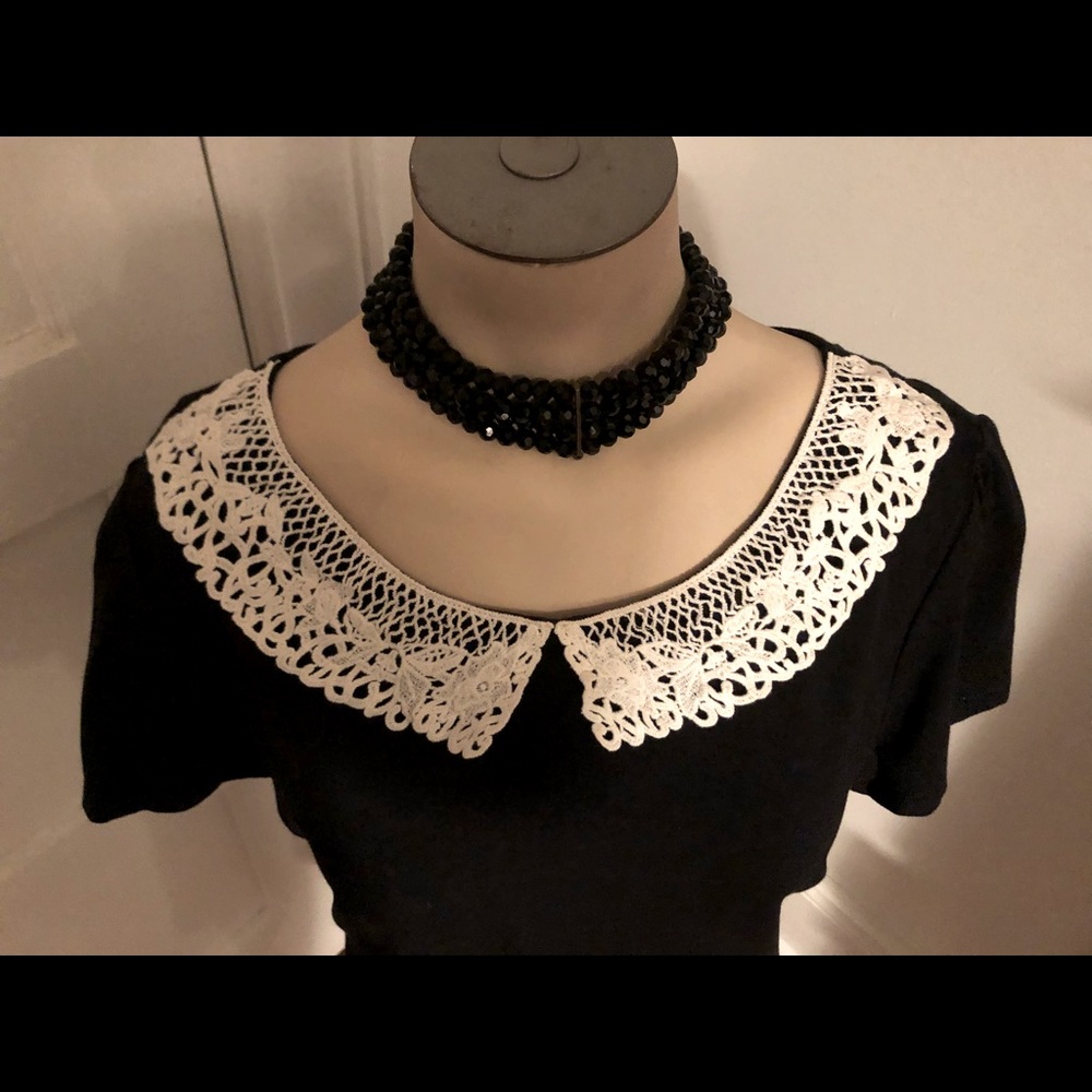 ModCloth RBG lace collar tee - size medium
